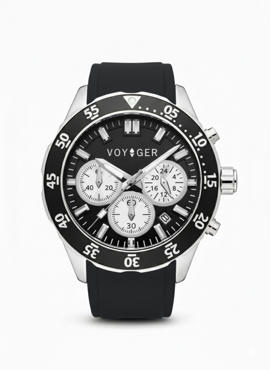 Aqua – SILBLK42 | 42mm Chronograph