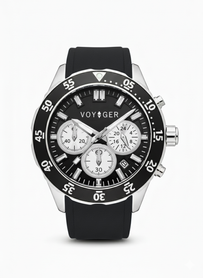 Aqua – SILBLK42 | 42mm Chronograph