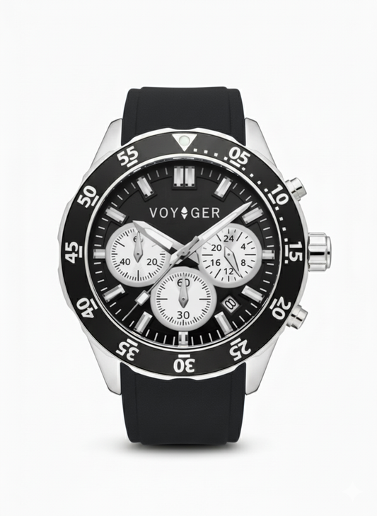 Aqua – SILBLK42 | 42mm Chronograph